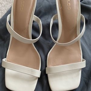 ALDO WHITE SANDALS